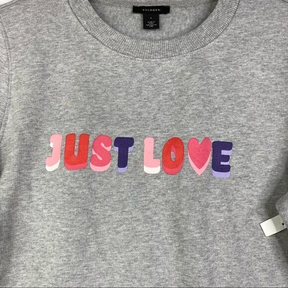 -Halogen Just Love Sweatshirt NWOT S - Picture 2 of 5